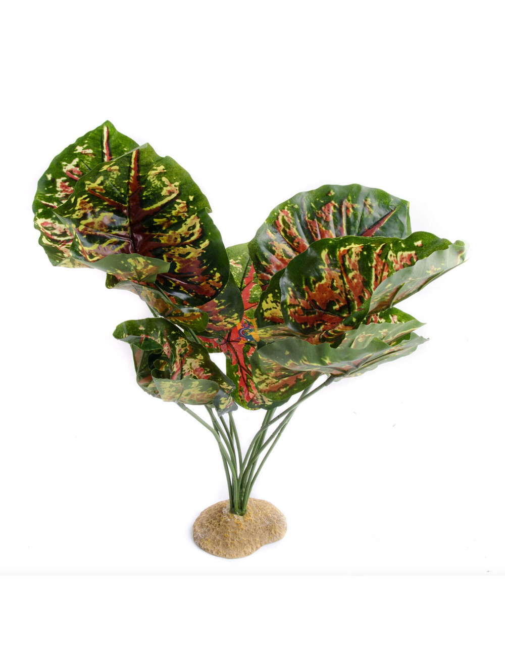 (RGB4) Aquaglobe 21 in Red Casia Silk Aquarium Plant Freshwater Saltwater Tank